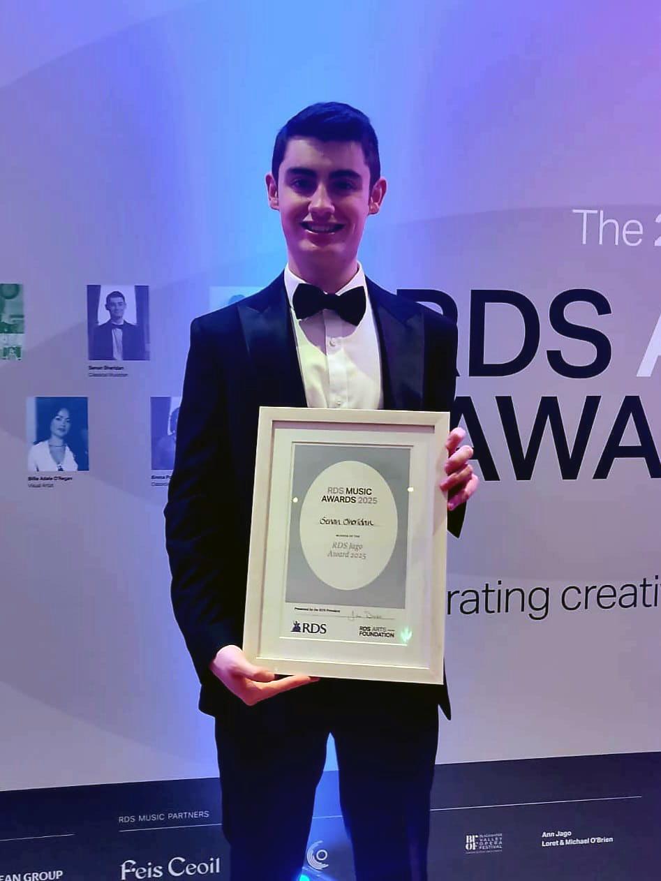 Sam Riam Junior RIAM pianist Senan Sheridan wins €5,000 RDS Jago Award | RIAM
