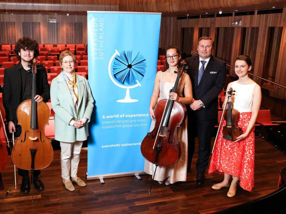 Eversheds Sutherland and the Royal Irish Academy of Music join forces to nurture young musical talent in innovative programme. Ireland’s largest and most established international law firm and the Royal Irish Academy of Music (RIAM) are delighted to announce the inclusion of four exceptionally gifted young musicians as the newest members of the 2023 Eversheds Sutherland Accelerator Academy, in collaboration with the RIAM. Utilising Eversheds Sutherland's strong commitment to nurturing talent and RIAM's repu