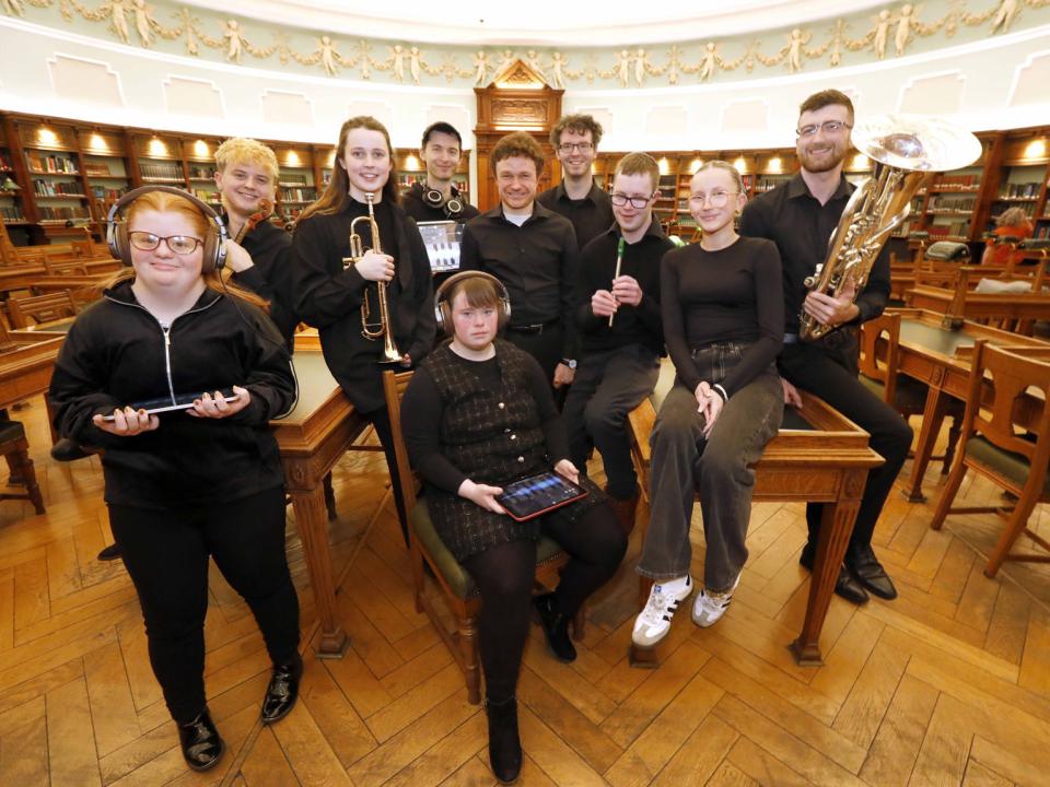 Sounding the Hidden at the NLI Ensemble Members in the magnificent reading room of the National Library of Ireland
