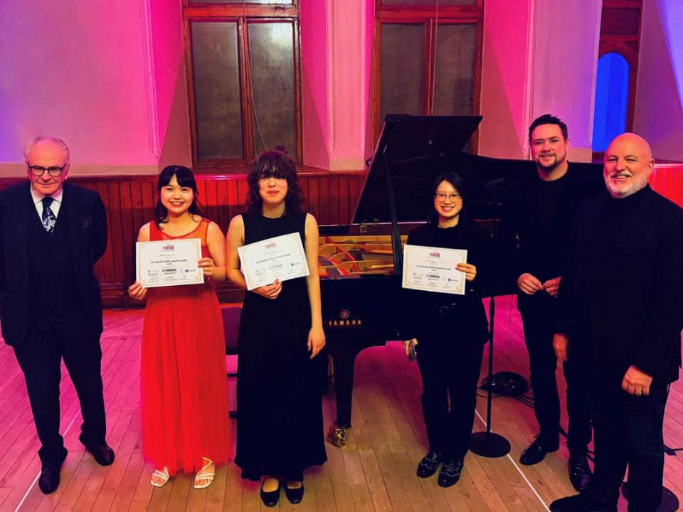 Participants of St Columb's Concerto Competition - Winner RIAM Student Kwan Yee Lim