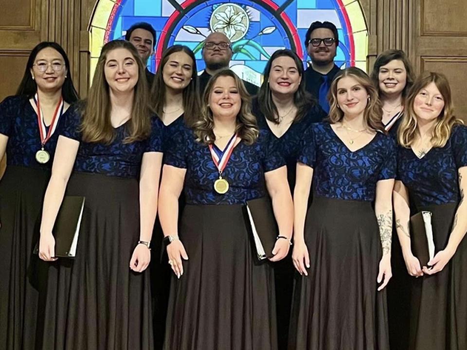 Members of the Walters State Chamber Choir