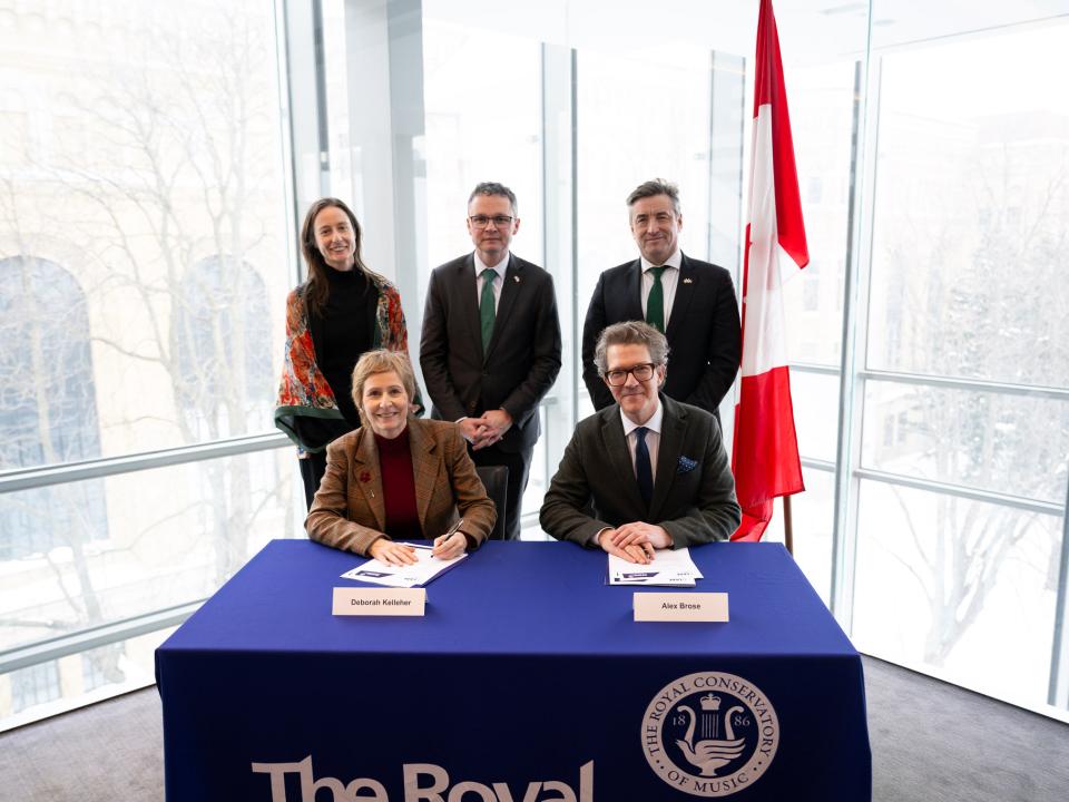 RIAM and RCM Sign MoU During Irish Creative Industry Trade Mission to Canada