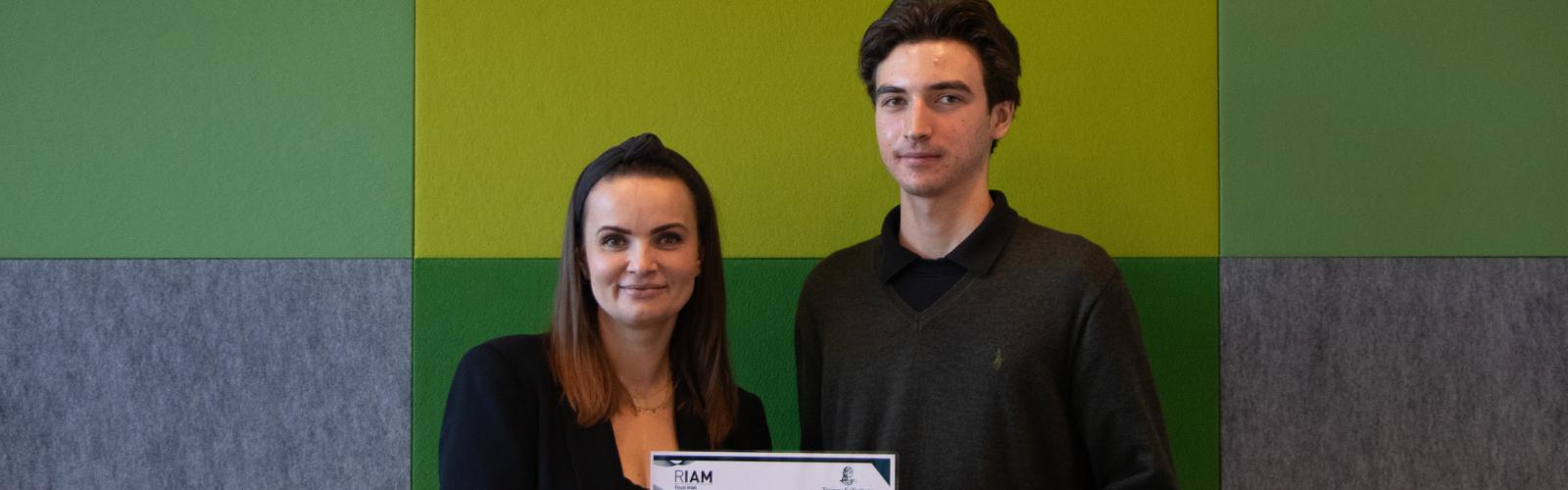 RIAM student Daniel Uman recieved Next Gen Scholarship from Traceys Solicitors 